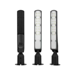 Gadelampe | 4000K | 10000lm | 100W | IP65 | Skumringssensor | CYOTO | Sort