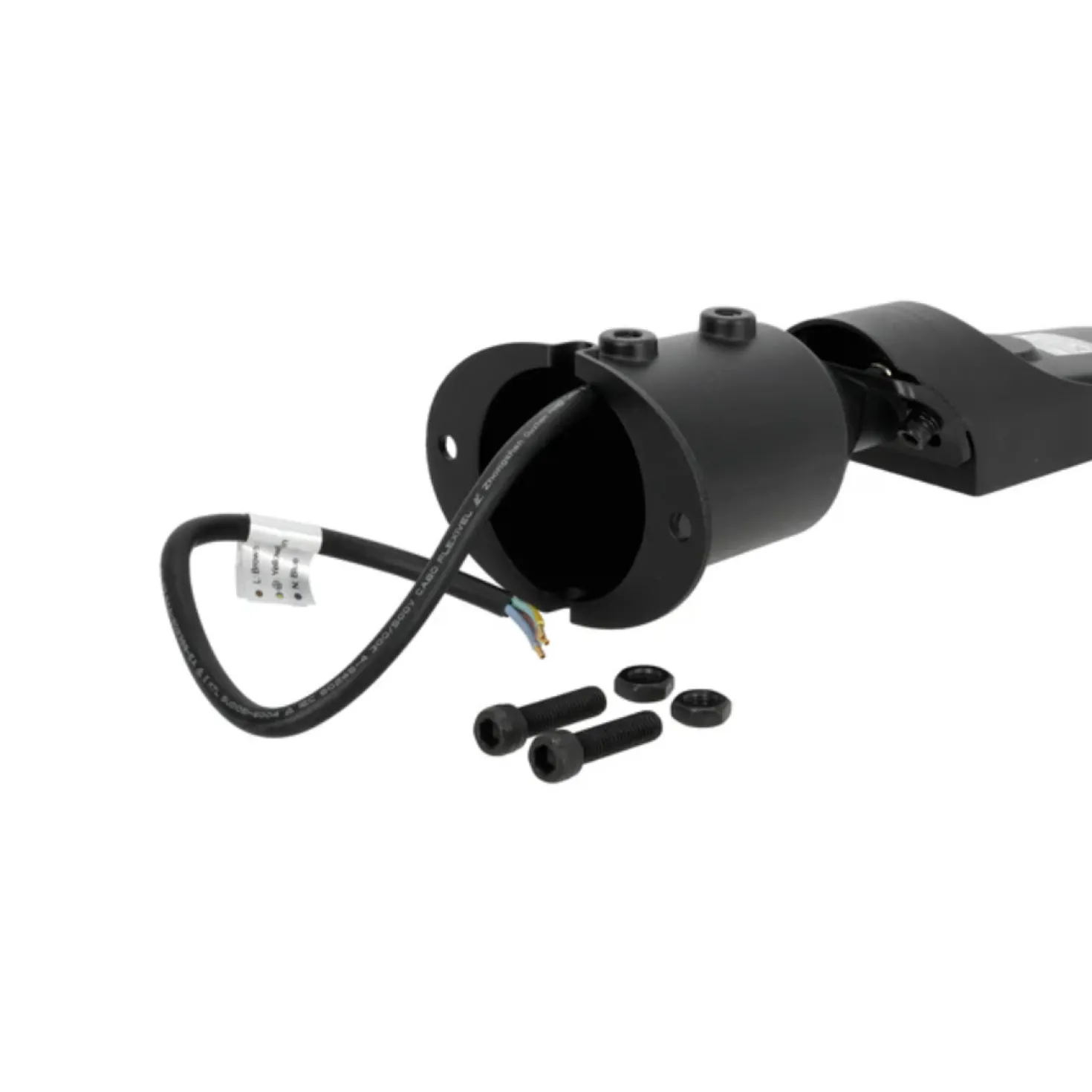 Gadelampe | 4000K | 10000lm | 100W | IP65 | Skumringssensor | CYOTO | Sort