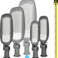 Gadelampe | 4000K | 27000lm | 200W | IP66 | VESPA PRO | Sort