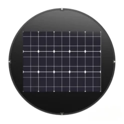 Gadelampe Solcelle | 4000K | 1500lm | IP54 | Skumrings- og bevægelsessensor | LUVIA | Sort