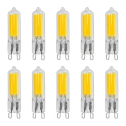 G9 LED Pære | 10-Pak | COB | Dæmpbar | 500lm | 3000K | 5W | Ra80