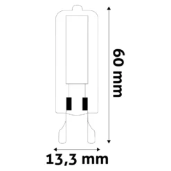 G9 LED Pære | 10-Pak | COB | 400lm | 3000K | 4W | Ra80