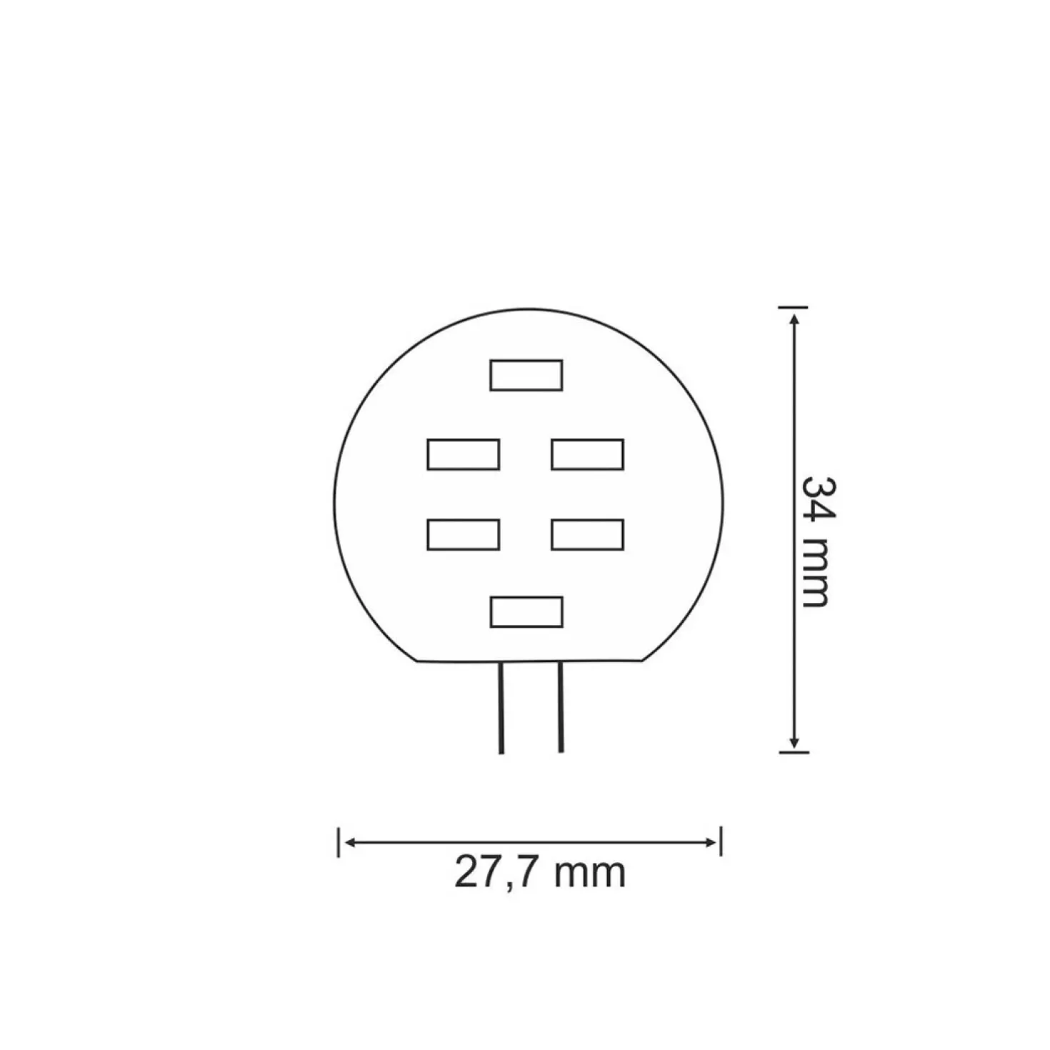 G4 LED Pære | 1.5W | 3000K | 120lm | 12V