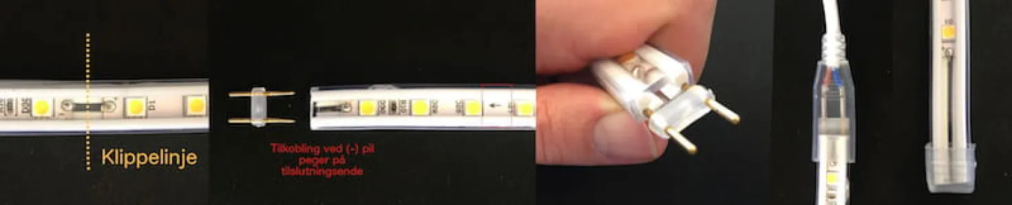GLORIE LED Strip 230V | 4000K | 1100lm/m | 8W/m