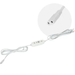 Grolys Strømkabel | 3m | Med Timer | 8-tal AC Stik | GROWLY PC