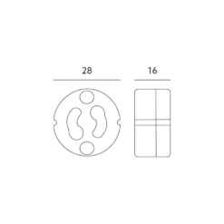 Gu10 Fatning / Sokkel | Keramisk | 230V | 2A | m. Ledning