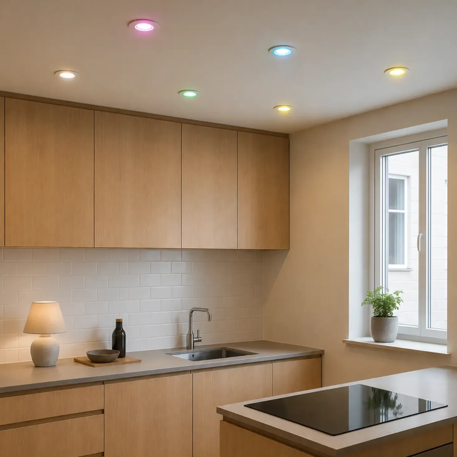 GU10 Indbygningsspot | 20-Pak | inkl. Zigbee Pærer | RGB+CCT | 300lm | 4.9W | VENTA | Hvid
