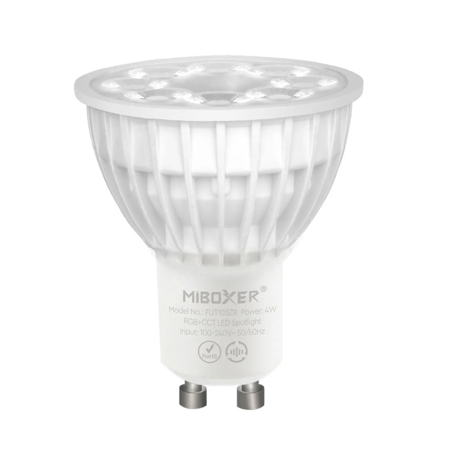 GU10 LED Pære | 4W | RGB+CCT | Zigbee 3.0 + 2.4G RF | Hue Kompatibel (FUT103ZR)