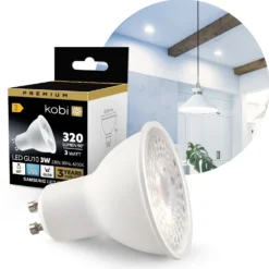 GU10 LED | 3W | 6200K | Samsung | Ikke Dæmpbar