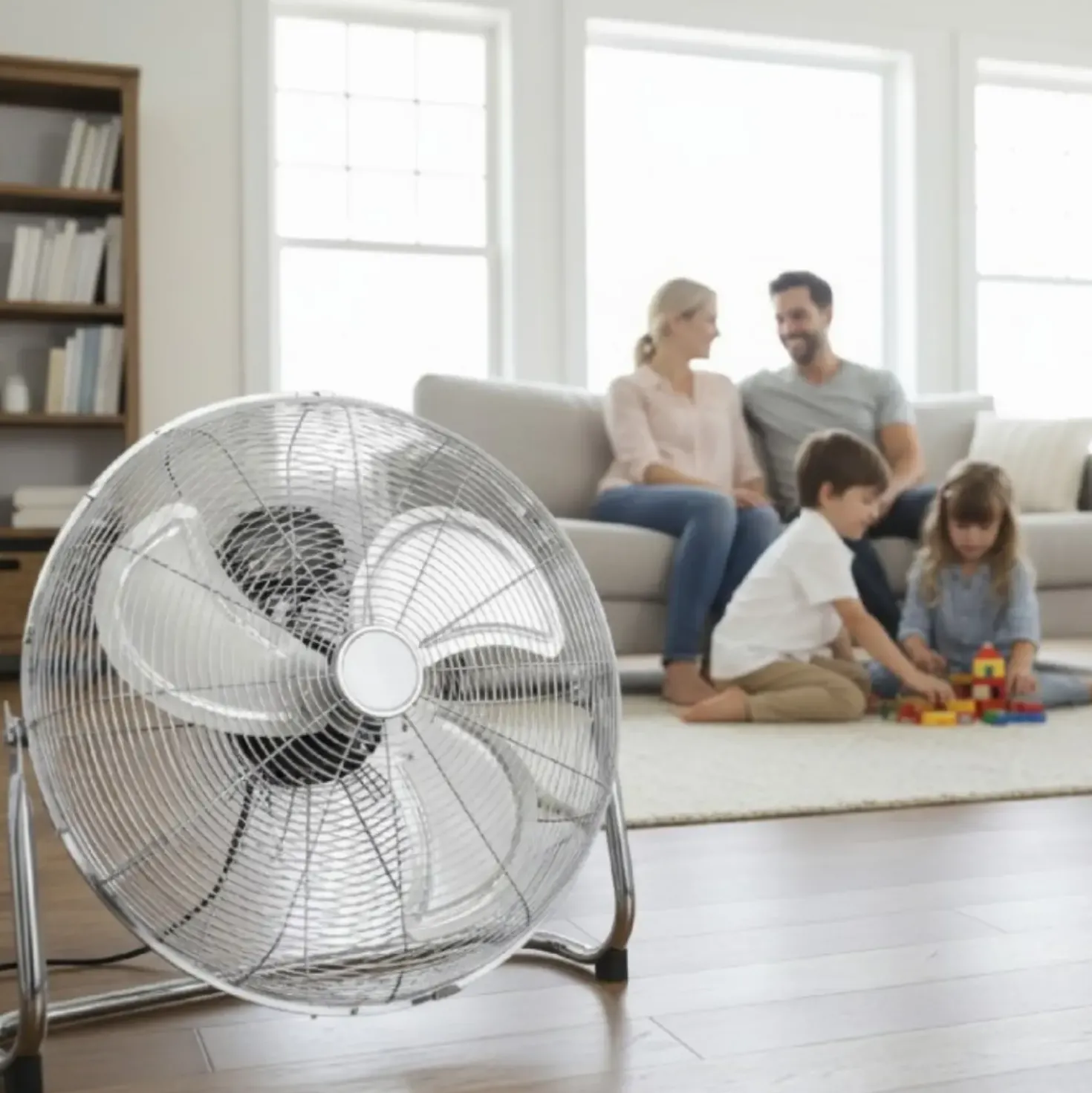 Gulvventilator | 100W | Ø50cm | 3 hastigheder | VIENTO