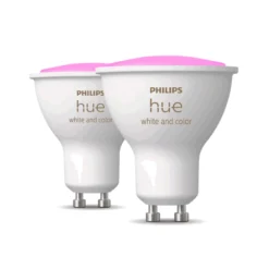 Havespot Sæt | 4-Pak | Inkl. Philips Hue Gu10 | White & Color Ambiance | Bridge | 400lm | 4,2W