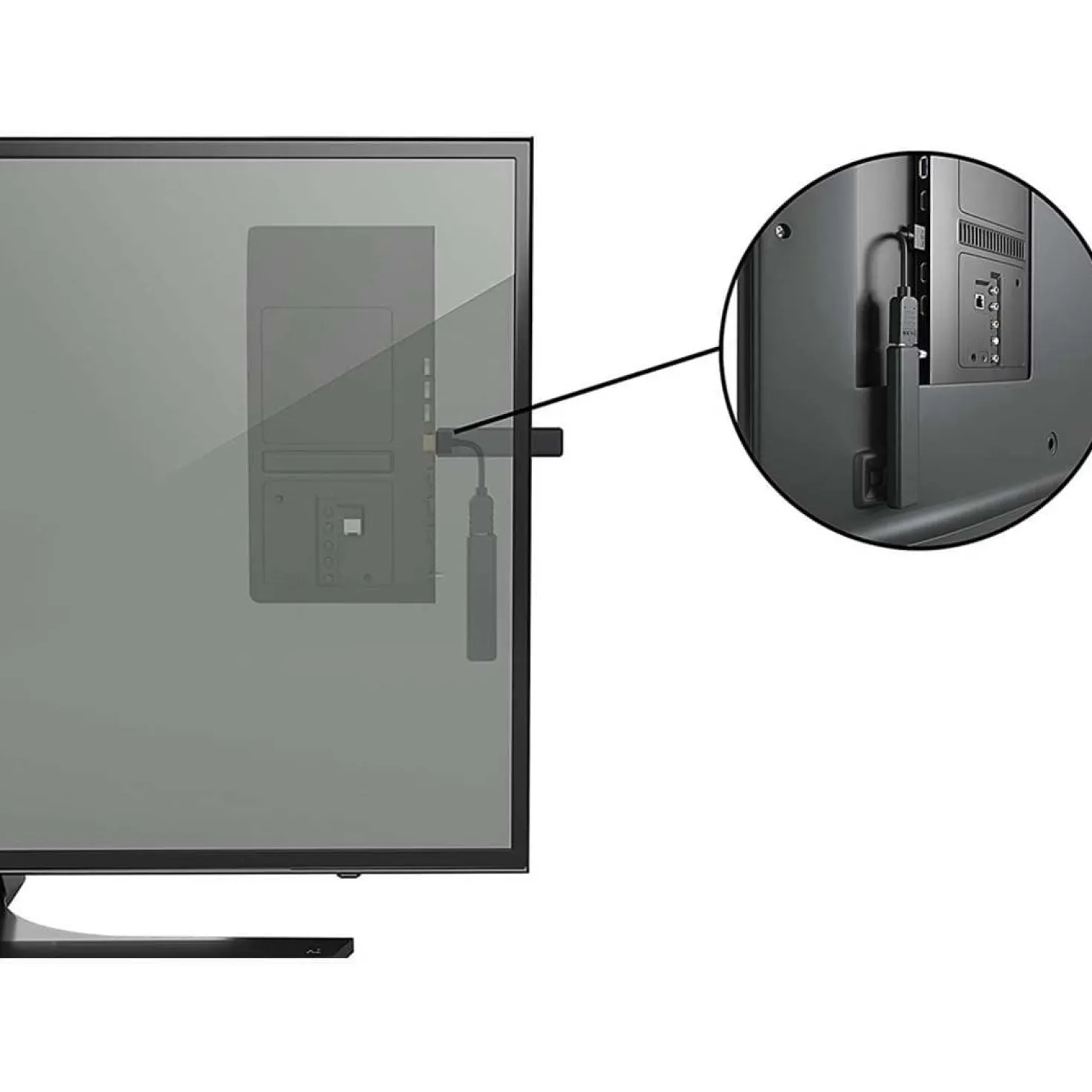 HDMI Forlænger adapter | Flex kabel | 10cm | 4K 60 Hz | 3D | HDR (49979)