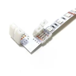 Hjørne Connector til LED Strip | RGB Strip | 10mm | IP20 | SMD LED Strip | 4 Pin | Flerfarvet