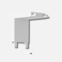 90° Hjørnestykke til SlimTrack Skinnesystem | 24 Volt | Hvid