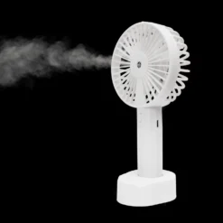 Håndholdt Ventilator | Genopladelig via USB-C | Støjsvag | Hvid