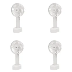Håndholdt Ventilator | 4-Pak | Genopladelige via USB-C | Støjsvag | Hvid