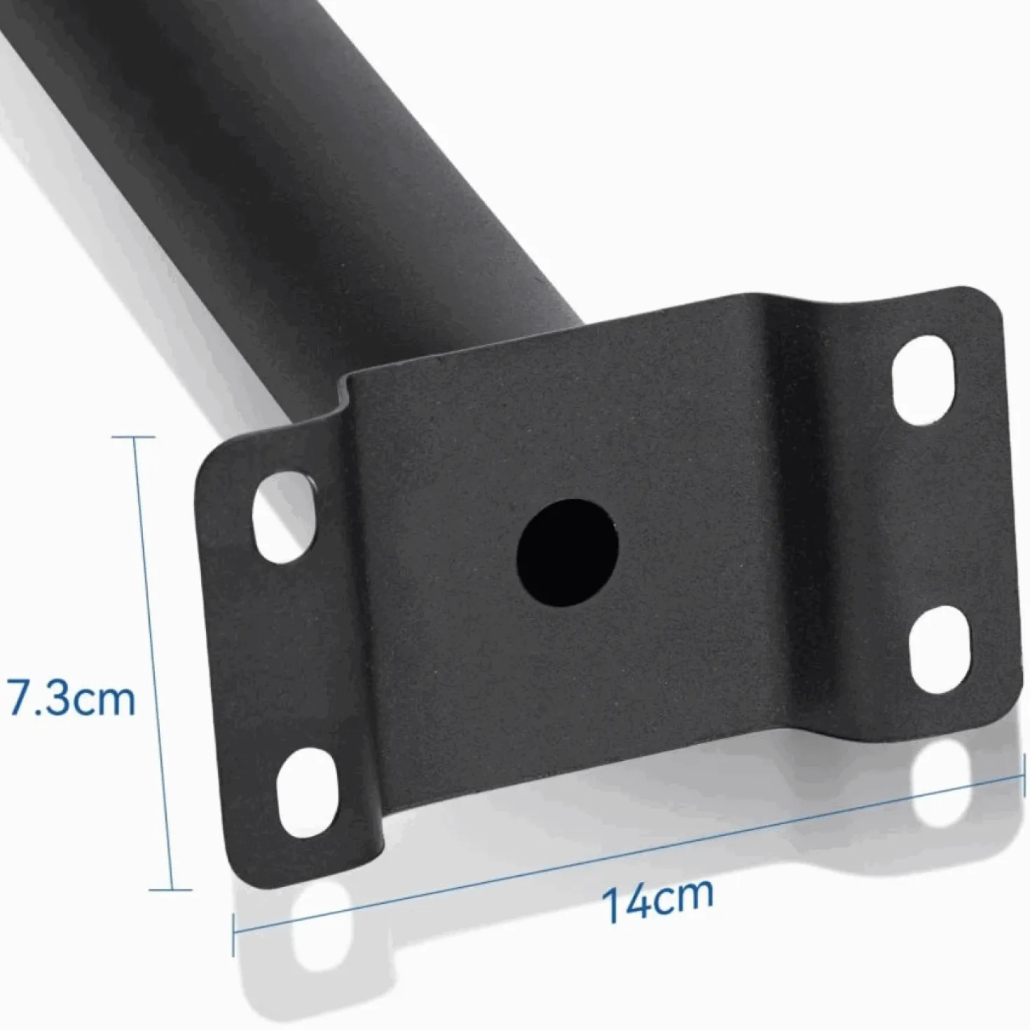 Holder til gadelampe | Ø48mm | Sort