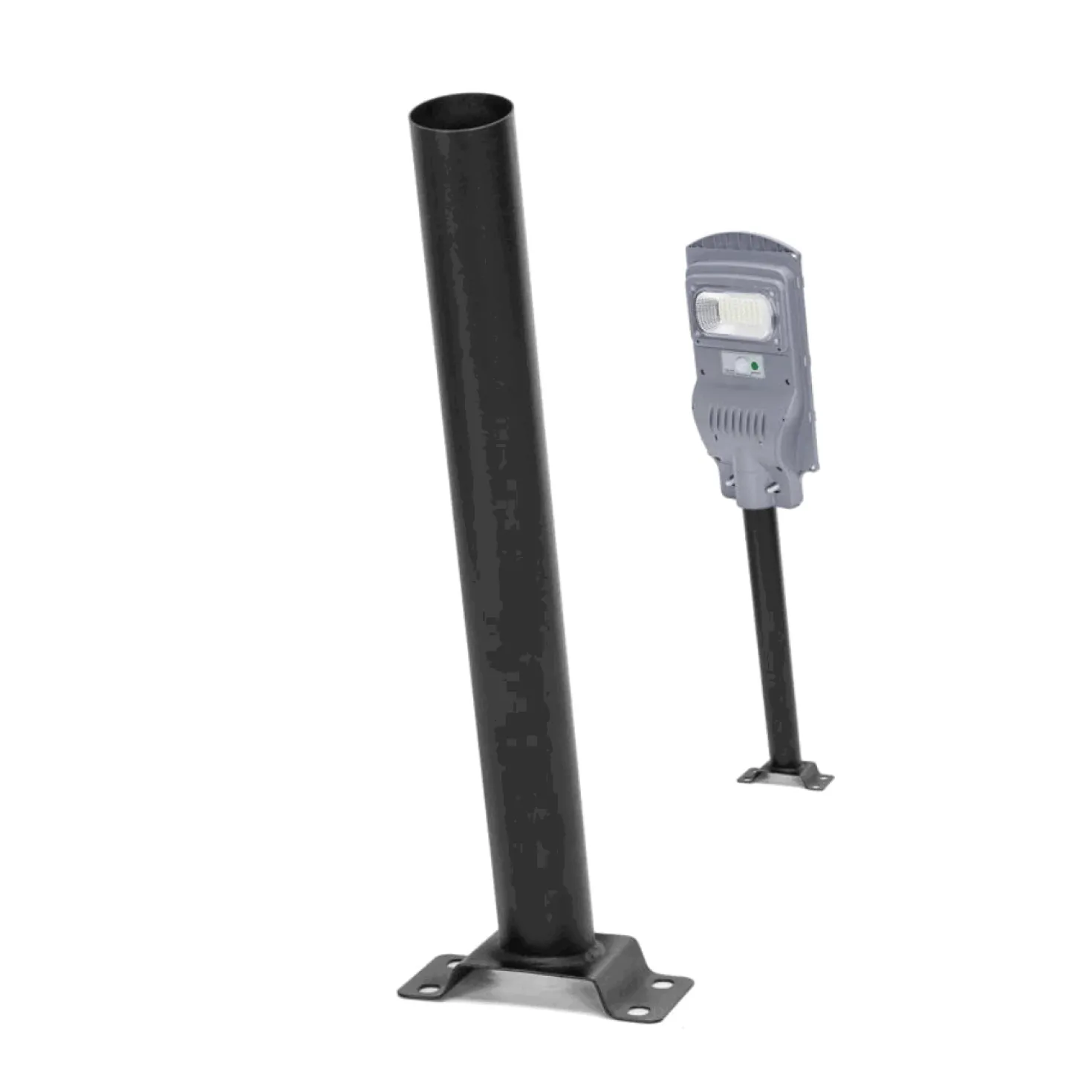 Holder til gadelampe | Ø48mm | Sort