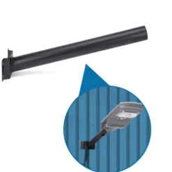 Holder til gadelampe | Ø48mm | Sort