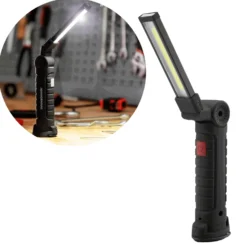 5-i-1 Genopladelig Lommelygte | LED | Magnetisk| 120lm | IP65