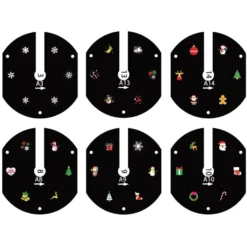 2i1 havespot med julemotiver | 6 motiver | 6W