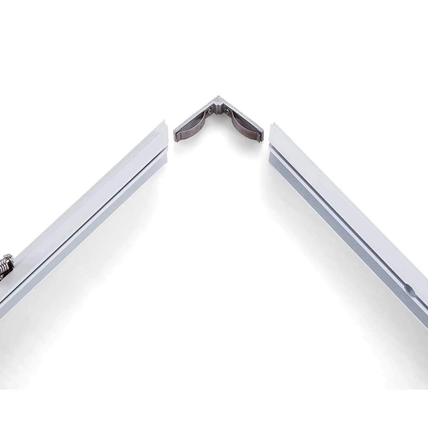 Indbygningsramme til LED Panel 60x60 | 25mm | Klik til Gips & Troldtekt | Hvid