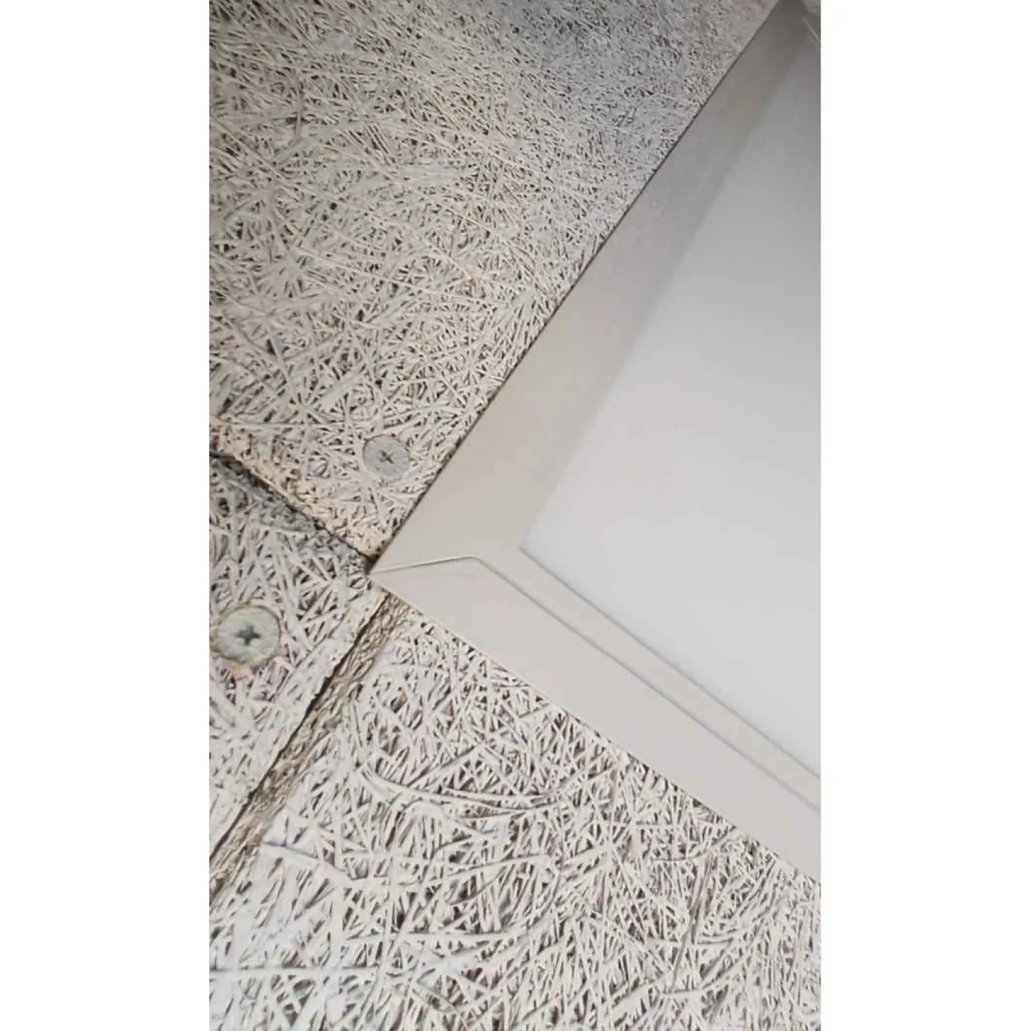 Indbygningsramme til LED Panel 60x60 | 25mm | Klik til Gips & Troldtekt | Hvid