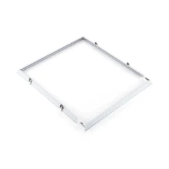 Indbygningsramme til LED Panel 60x60 | 25mm | Klik til Gips & Troldtekt | Hvid