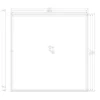 Indbygningsramme til LED Panel 60x60 | 10-Pak | 25mm | Klik til Gips & Troldtekt | Hvid