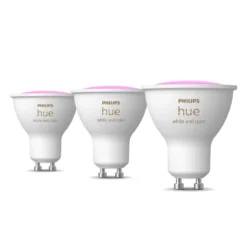 Indbygningsspot | 3-Pak | Inkl. Philips Hue GU10 | White & Color Ambiance | 400lm | 4,2W | Hvid