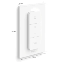 Indbygningsspot Sæt | 10-Pak | Inkl. Philips Hue GU10 | White | 2700K | Bridge + Dimmer | Hvid
