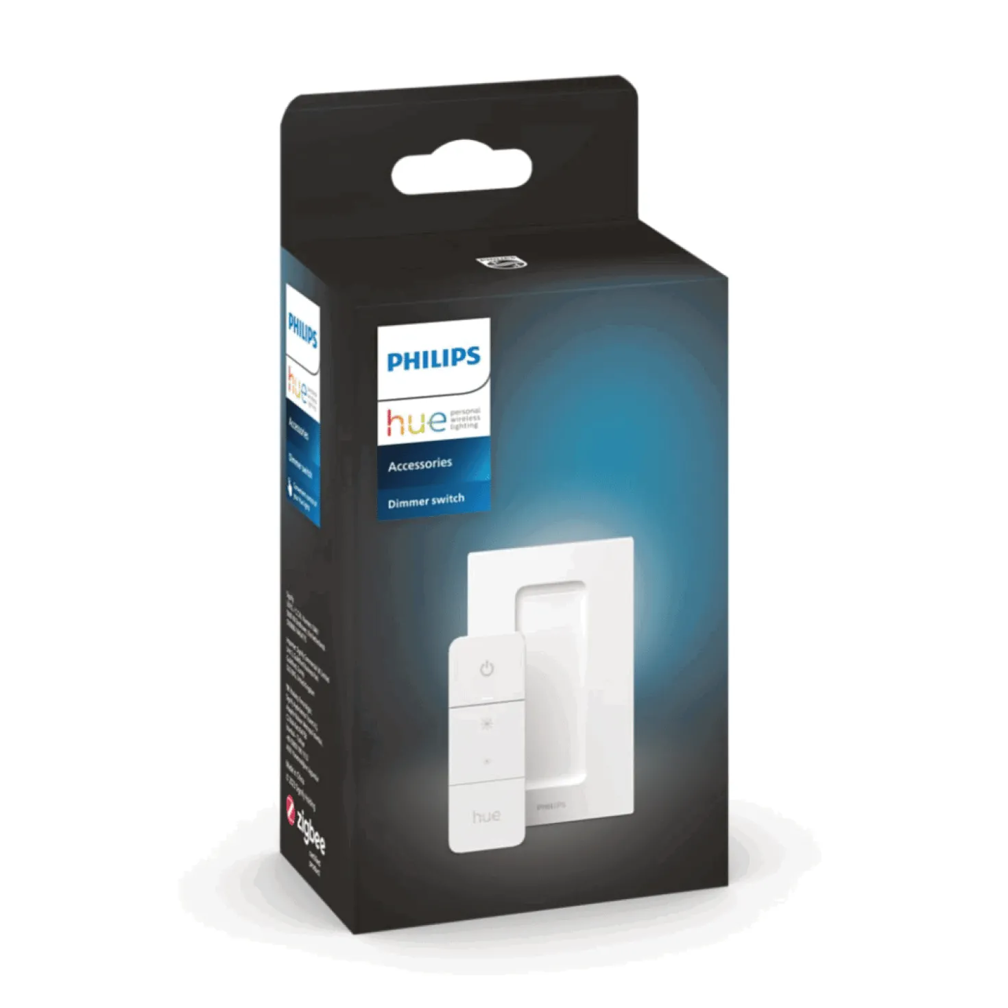 Indbygningsspot Sæt | 10-Pak | Inkl. Philips Hue GU10 | White | 2700K | Bridge + Dimmer | Hvid