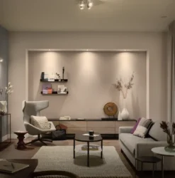 Indbygningsspot Sæt | 2-Pak | Inkl. Philips Hue GU10 | White | 2700K | 400lm | 4,2lm | Hvid