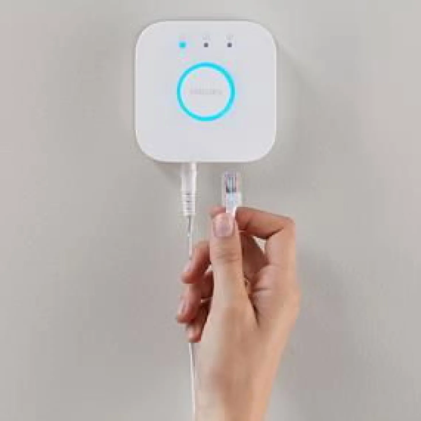 Indbygningsspot Sæt | 10-Pak | Inkl. Philips Hue Gu10 | White Ambiance | Bridge + Sensor | 400lm | 4,2W