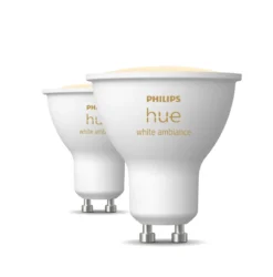 Indbygningsspot Sæt | 10-Pak | Inkl. Philips Hue Gu10 | White Ambiance | Bridge + Switch | 400lm | 4,2W