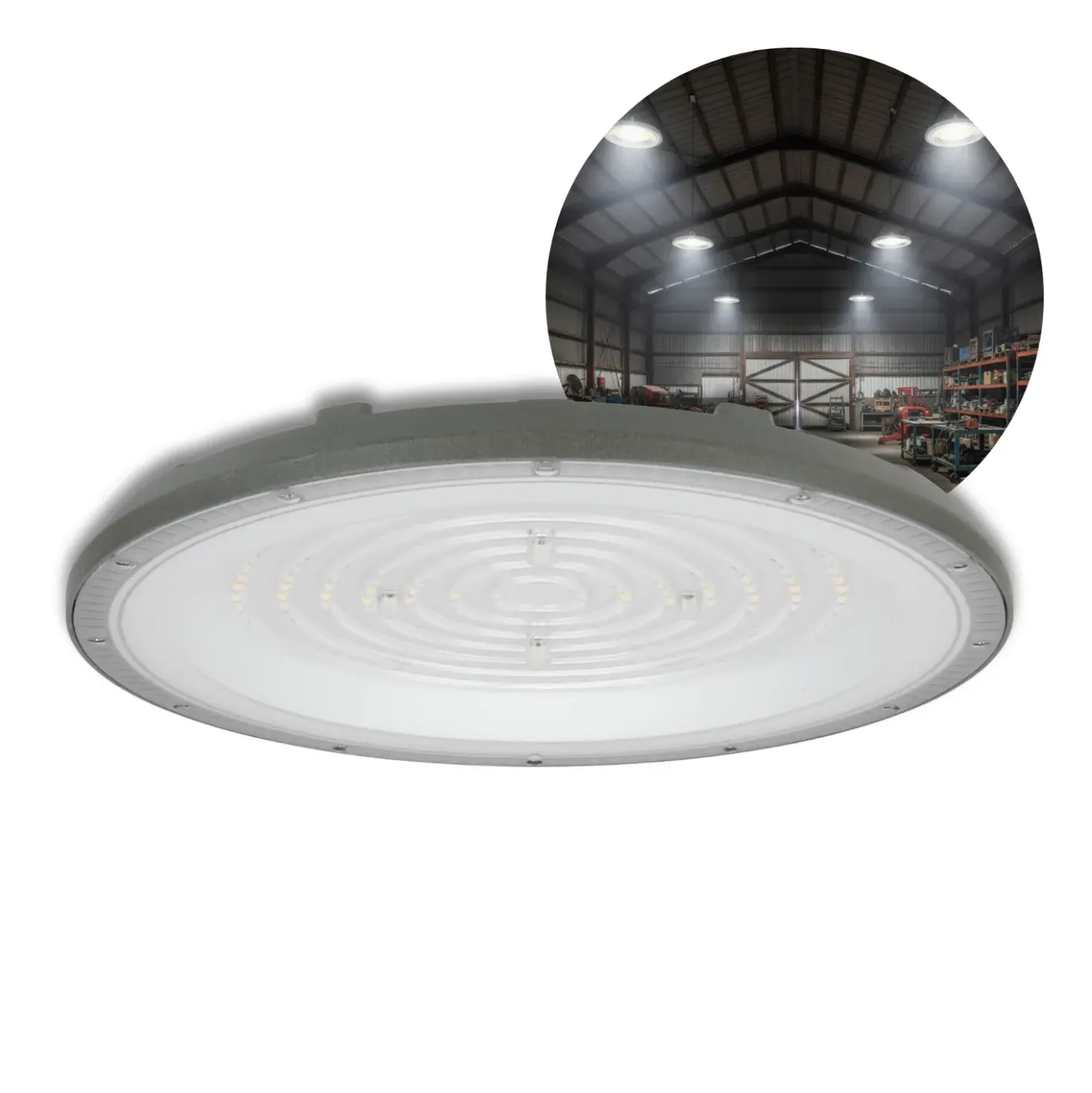 Industrilampe | LED High Bay | 4000K | 20000lm | 200W | SULAN | Grå