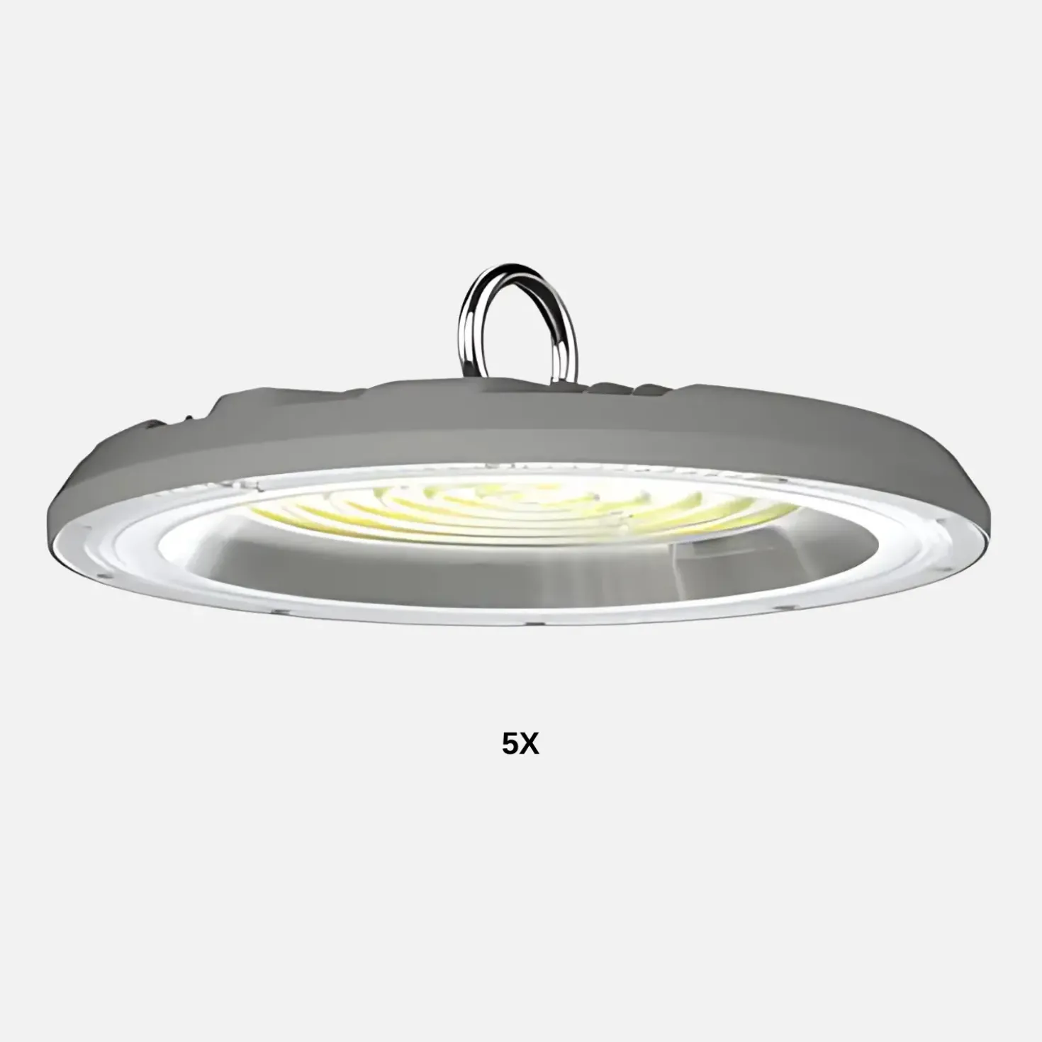 Industrilampe | LED High Bay | 5-Pak | 4000K | 10000lm | 100W | SULAN | Grå