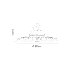 Industri Lampe | LED High Bay | 100W | 4000K | 19.000lm