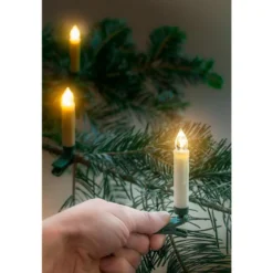 Juletræs Stearinlys | LED | Fjernbetjening | 20 stk. | Dæmpbar | IP20 (77753)