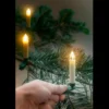Juletræs Stearinlys | LED | Fjernbetjening | 10 stk. | Dæmpbar | IP20 (77753)