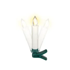 Juletræs Stearinlys | LED | Fjernbetjening | 10 stk. | Dæmpbar | IP20 (77753)
