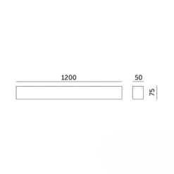 Kontor Loftlampe 120cm | CCT | 3600lm | 30W | KOLINE K2 | UGR19 | Hvid