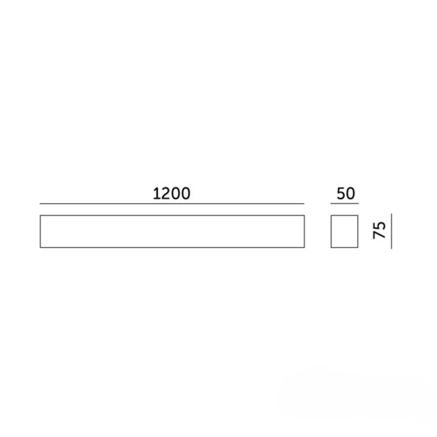 Kontor Loftlampe 120cm | 3CCT | 4800lm | 20W/30W/40W | KOLINE K2 | Hvid