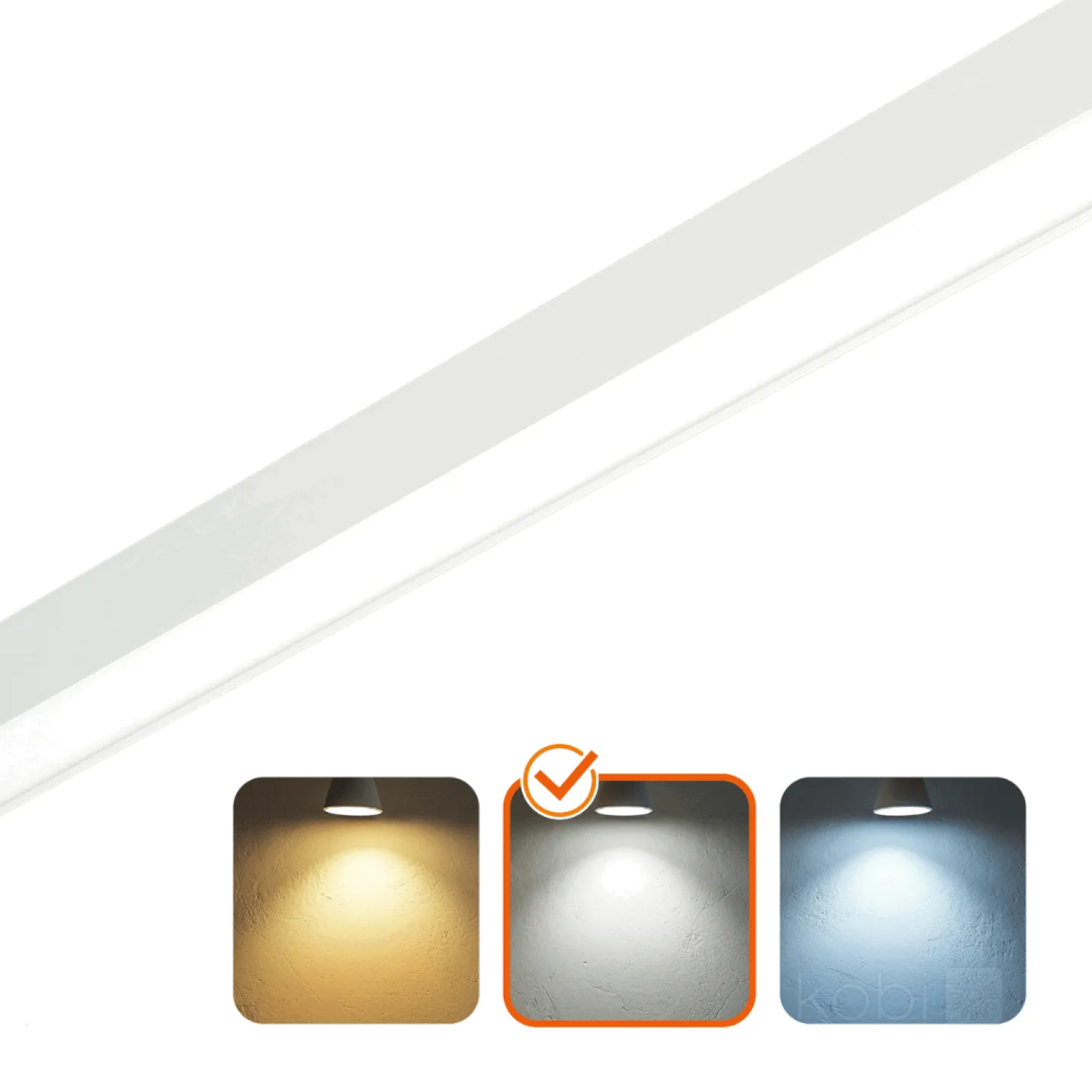 Kontor Loftlampe 120cm | 4000K | 4800lm | 40W | KOLINE K1 | Hvid