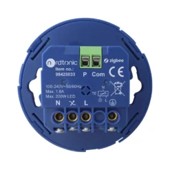 Lampeudtag m. Zigbee Dimmer | 5-200W | Push | Memoryfunktion | Hue Kompatibel
