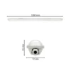 LED Armatur 120cm | 4000K | 6000lm | 40W | IP65 | LINKER | Gennemfortrådet