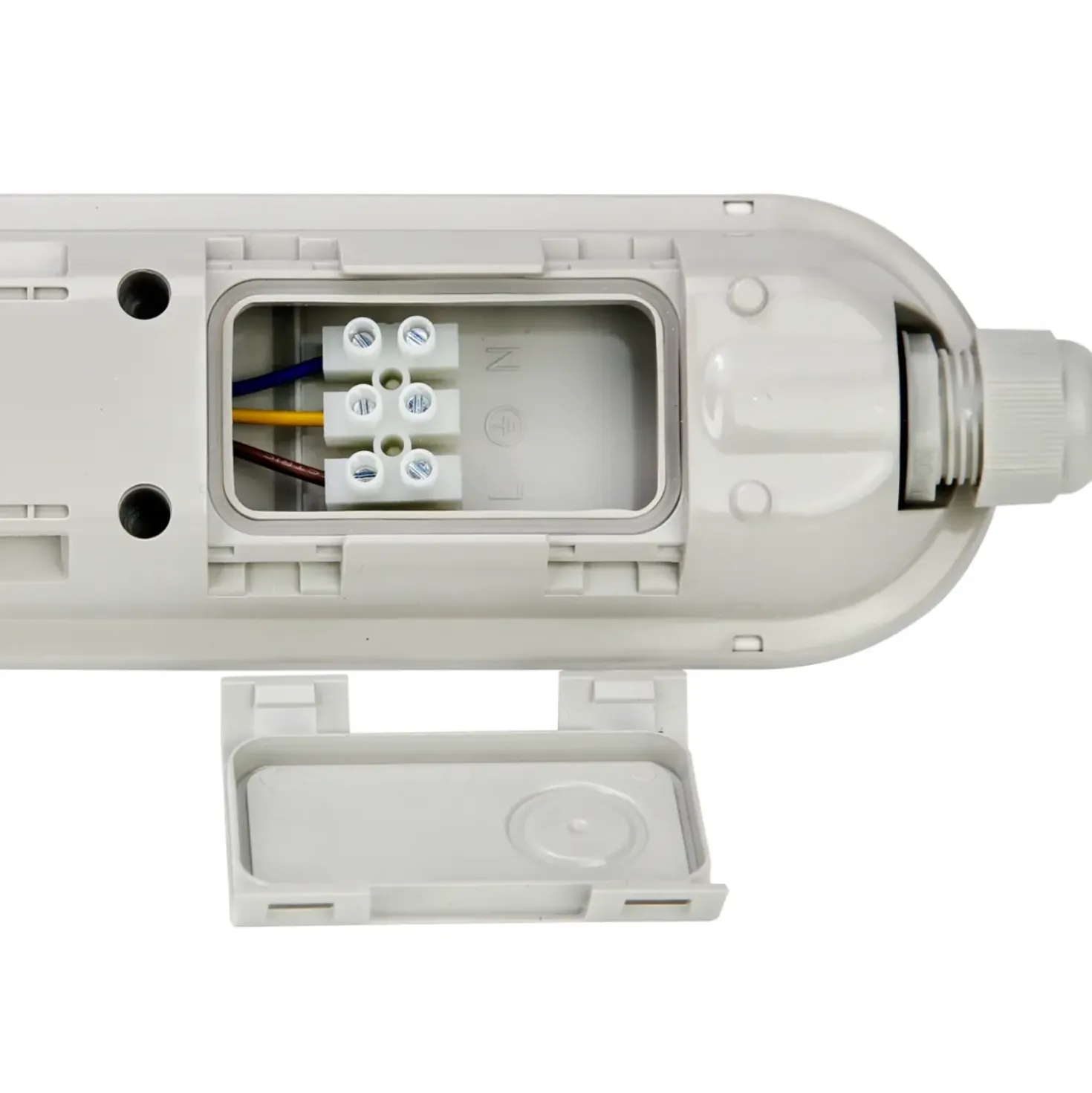 LED Armatur 120cm | 4000K | 6000lm | 40W | IP65 | LINKER | Gennemfortrådet