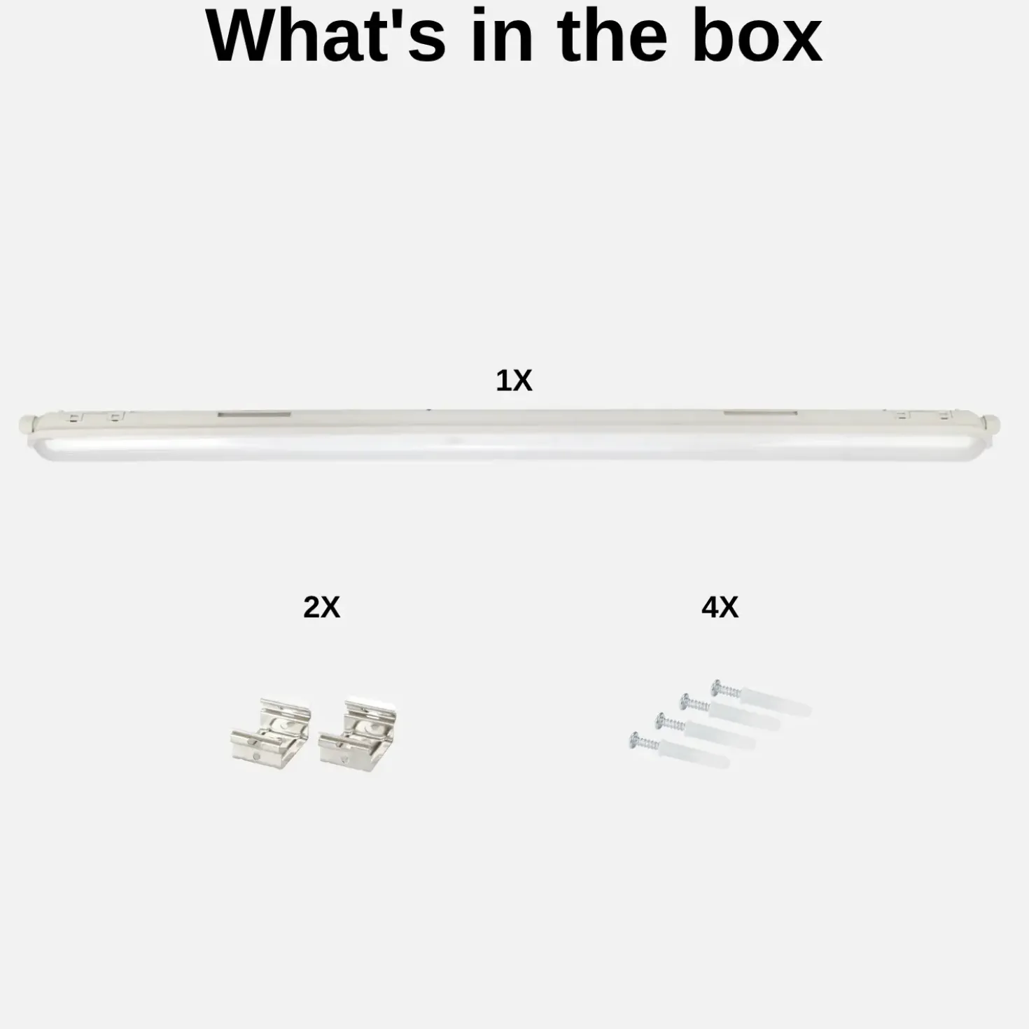 LED Armatur 120cm | 4000K | 6000lm | 40W | IP65 | LINKER | Gennemfortrådet