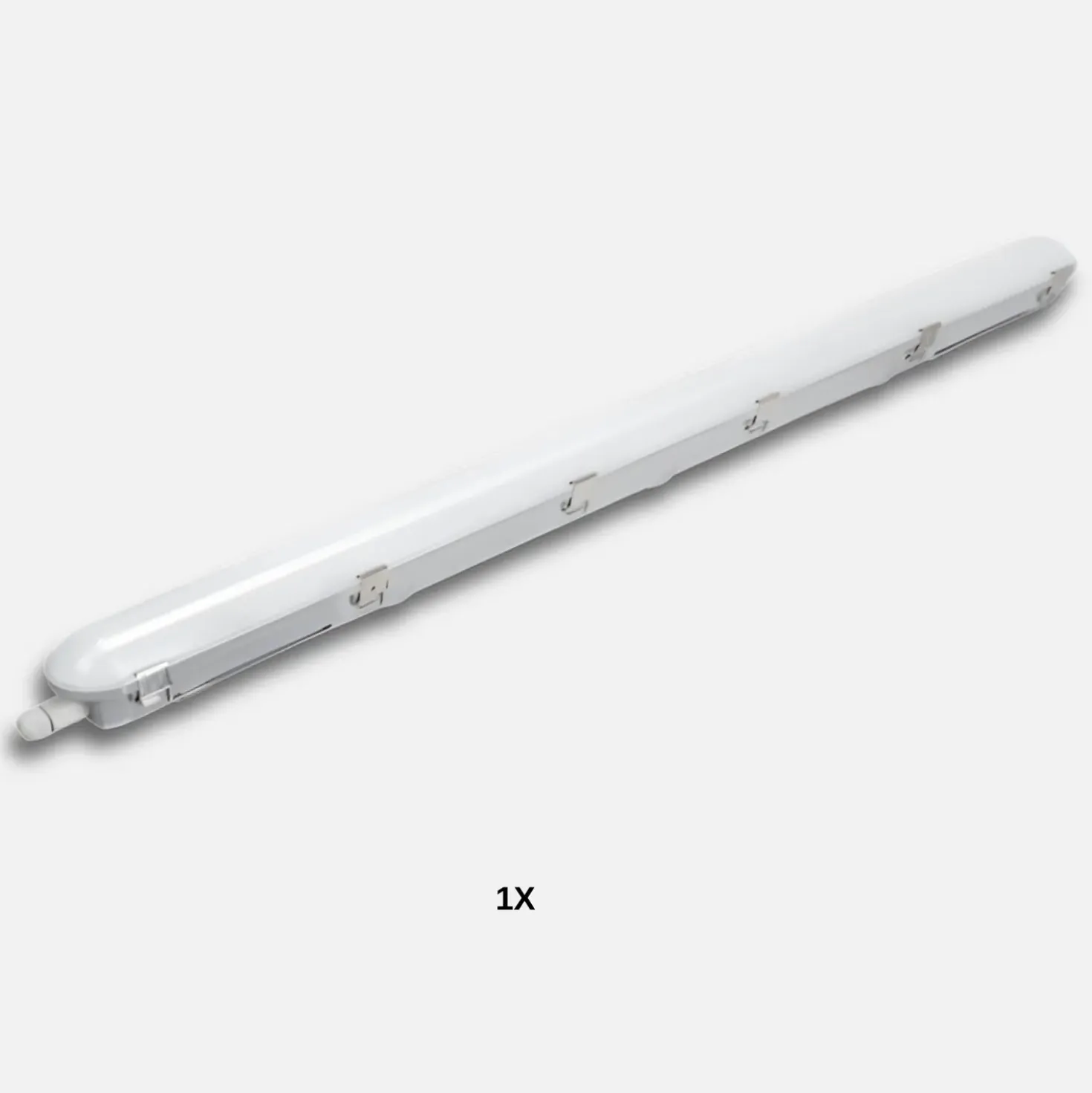 LED Armatur 120cm | 4000K | 6300lm | 36W | IP66 | 175 lm/W | Gennemfortrådet | NEXFORCE N2
