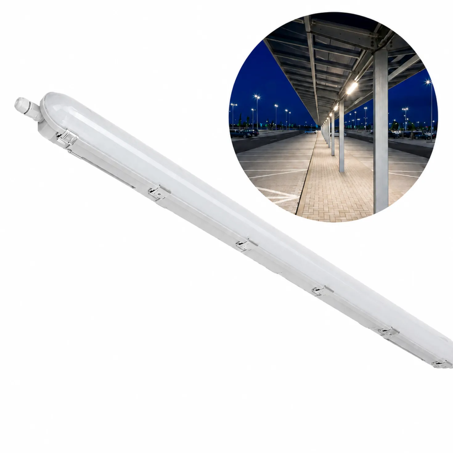 LED Armatur 150cm | 4000K | 12000lm | 70/60/50/40W | IP66 | NEXFORCE N2